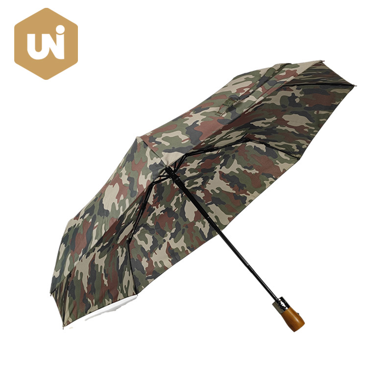Camouflage Gent Vikbar Auto Öppna och Stäng Paraply