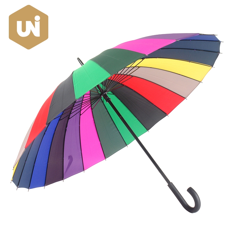 Rainbow Adult Stick Paraply